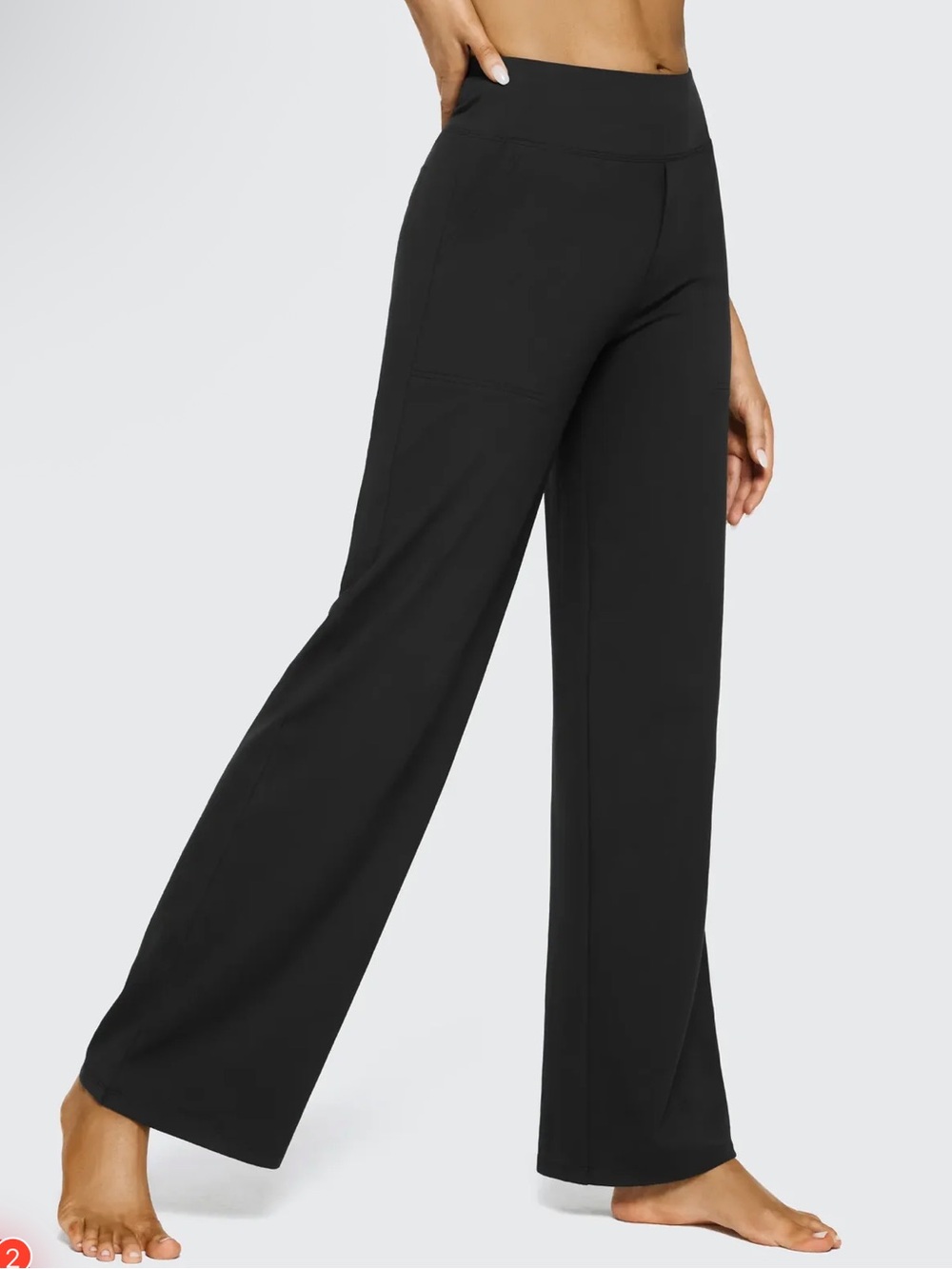 G4Free XL Women's Wide-Leg Black Pants